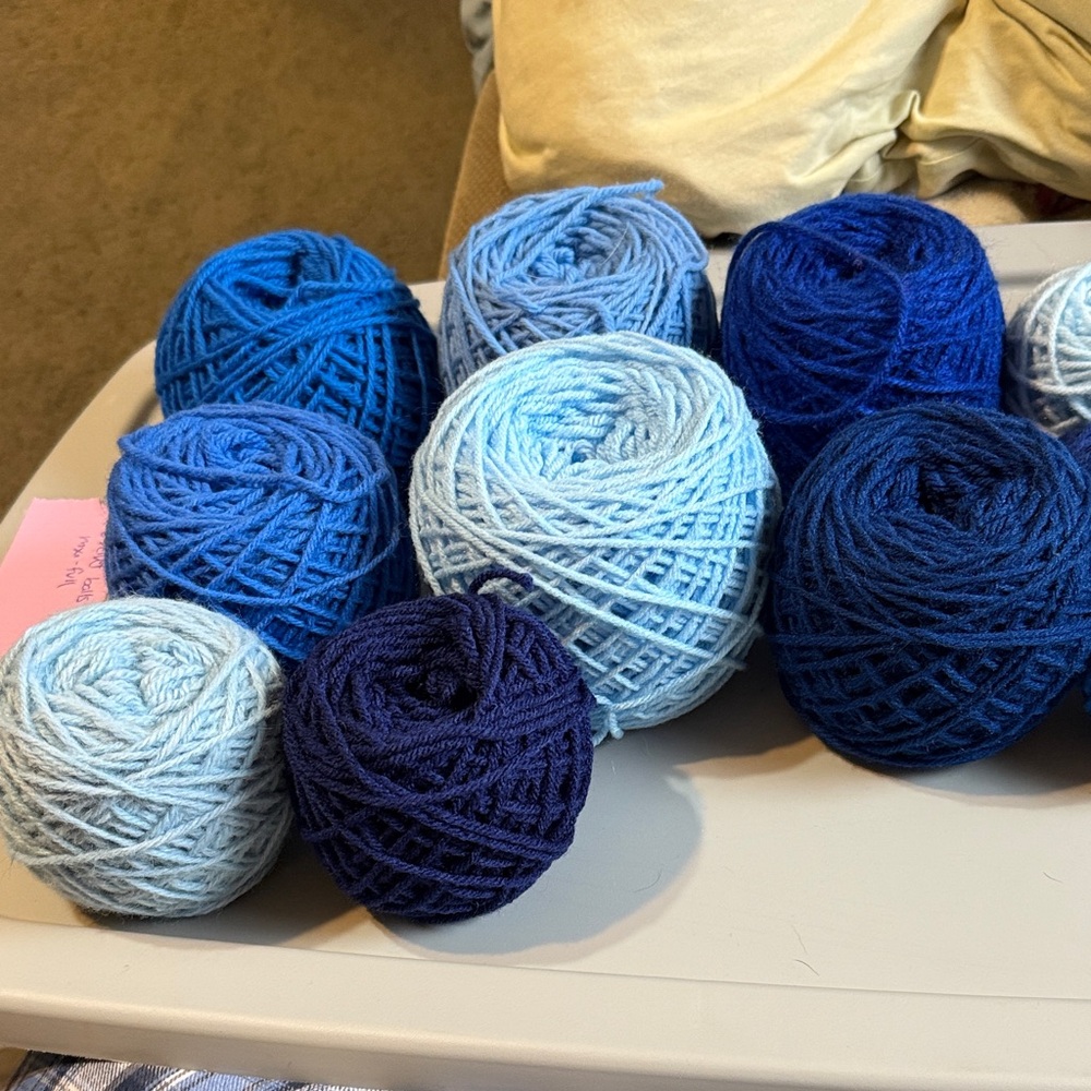 Assorted Blue Yarn Collection - Picture 3 of 3